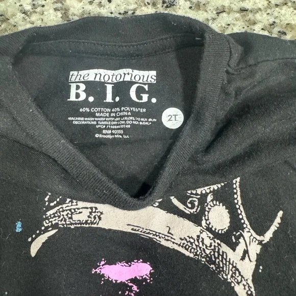 Biggie graphic Tee 2t t-shirt - Picture 3 of 3